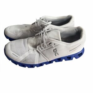 On Cloud 5 Mens Running Shoes Frost Indigo Blue White 59.98535 Size 11